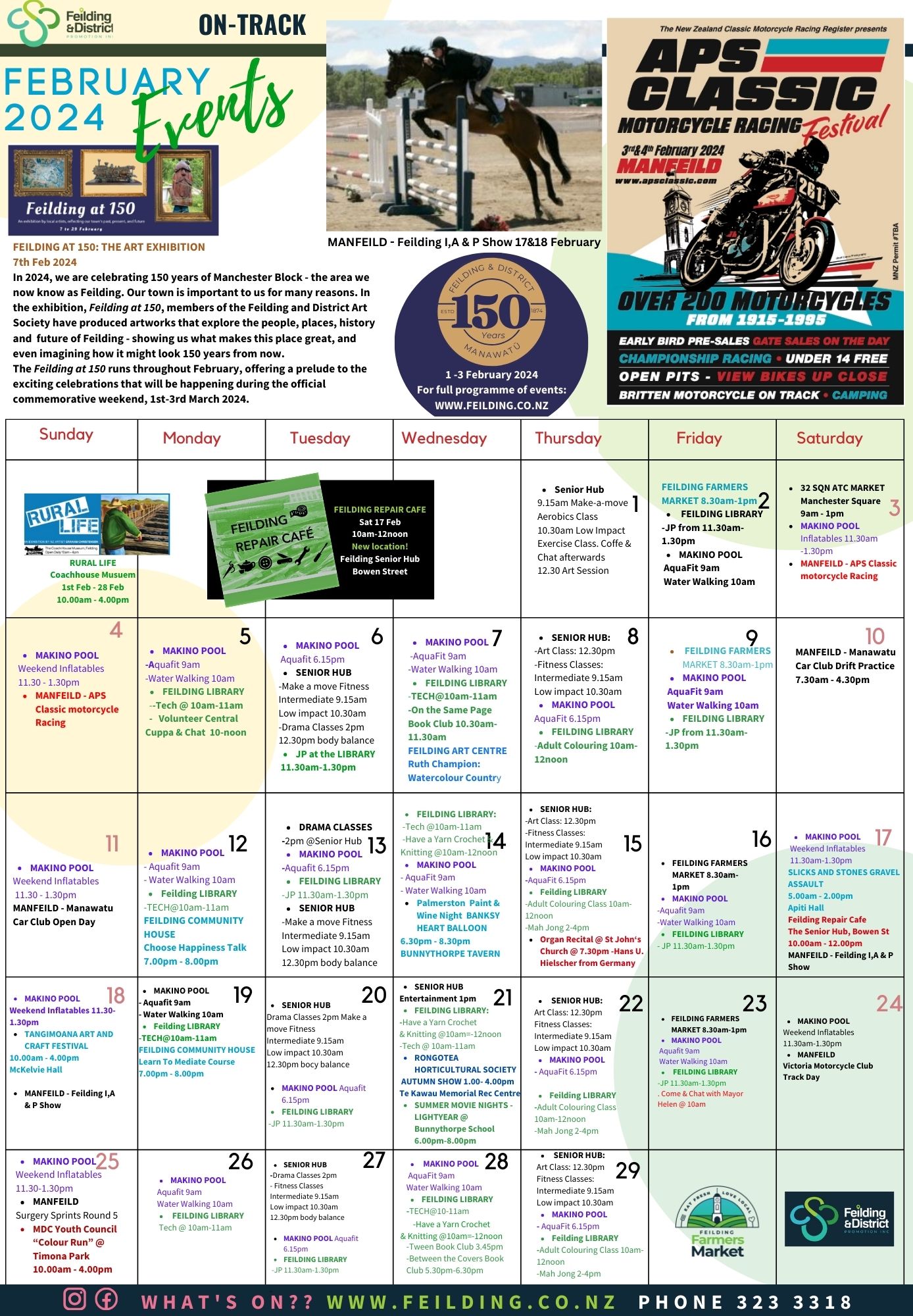 Manawatu February 2024 Calendar of Events